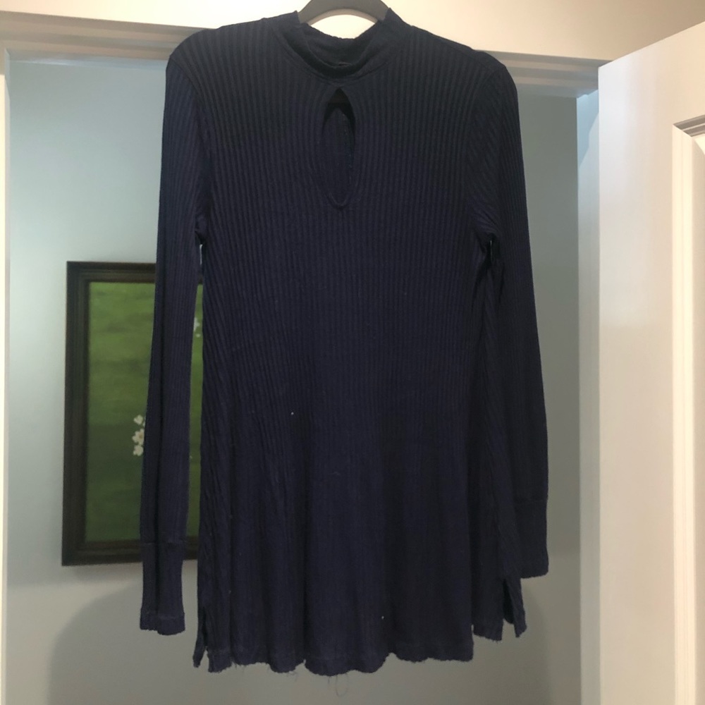 Free People Keyhole Mockneck Sweater “dress”